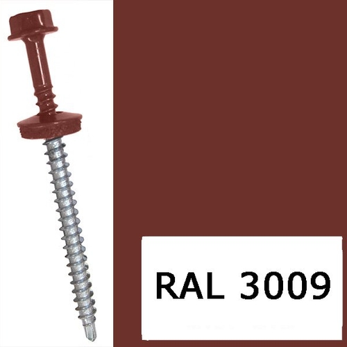 RAL 3009 Самор. кровел. 4,8х35 / сверло / оксид красный