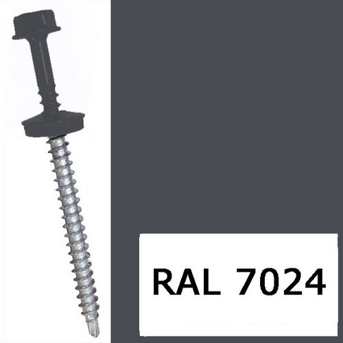RAL 7024 Самор. кровел. 4,8х50 / сверло / графитовый серый