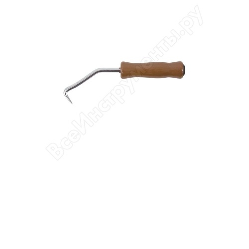 Крюк для вязки арматуры, деревянная ручка 220 мм