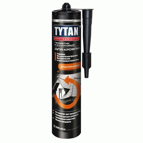 Герметик / Tytan Professional / каучуковый для кровли / 310 мл / бесцветный