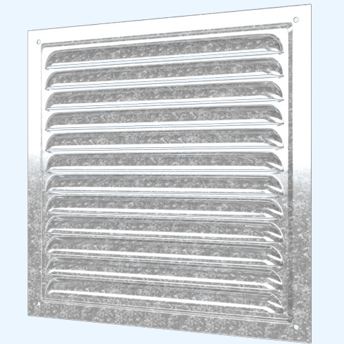 1515МЦ, Решетка вентиляционная оцинкованная с сеткой 150х150, сталь