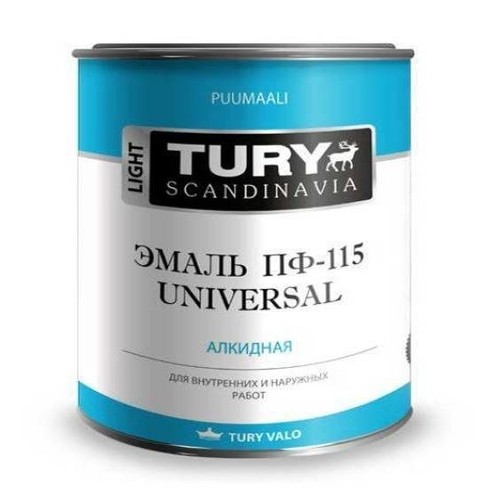 Эмаль ПФ-115 / Универсал TURY / коричневая / 2,4 кг