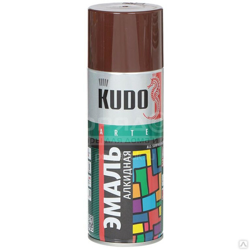 Эмаль универсальная металлик / шоколад / 520мл / KUDO KU-1058