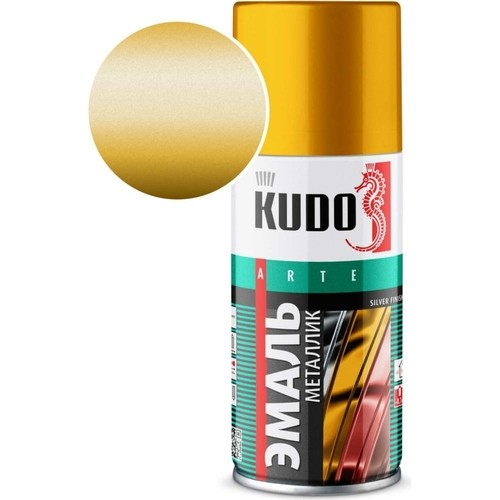 Эмаль универсальная / золото / 520мл / KUDO KU-1028