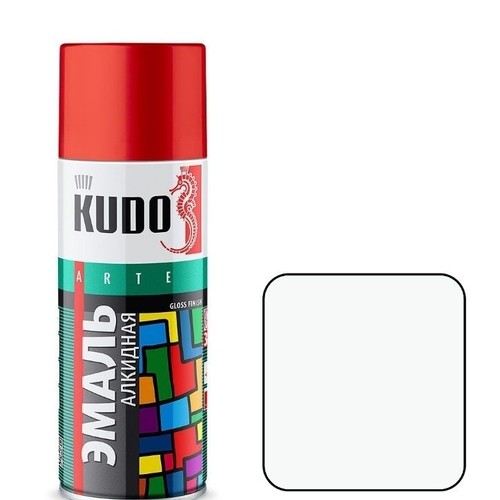 Эмаль универсальная алкидная / красная / 520мл / KUDO KU-1003