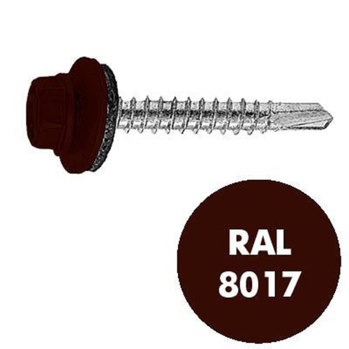 RAL 8017 Самор. кровел. 4,8х50 / сверло / шоколадно-коричневый