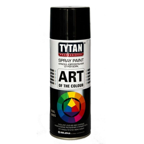 Краска аэрозольная / Tytan Ptofessional Art of the colour / черная глянец RAL 9005